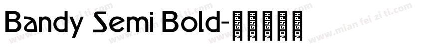 Bandy Semi Bold字体转换